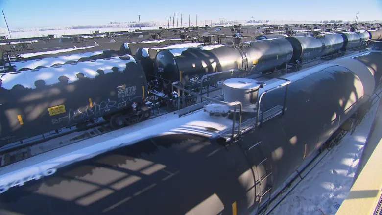 Crude in rail cars